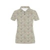 Cute Toy Fox Terriers Women'S Polo Shirt With Print Design