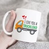 Cute Valentine's Day Gift for Her or Him - I Love You A Truck Load Double Mug