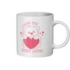Cute Valentines Mug - I Love You Beary Much Coffee Mug Gift for Him and Her