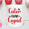 Cuter than Cupid Romantic Mug Set - Couples Valentines Gifts with Love Quotes and Hearts