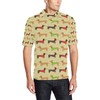 Dachshund Print Design Polo Shirt 06 - A Unique Polo Shirt For Fans Of Dachshunds And All Over Print Designs