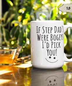 Dad Bogey's Novelty Coffee Mug | Funny Gift For Grandad | Moving Mug Gift | If Grandads Were Bogeys I'd Pick You