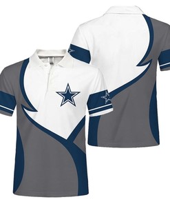 Dallas Cowboys Button Up Polo Shirt, The Perfect Addition To Your Game Day Outfit