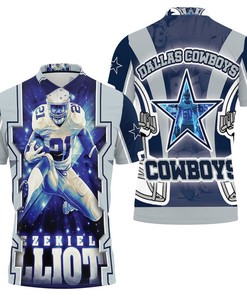 Dallas Cowboys Nfc East Division Champions Super Bowl 2021 Polo Shirt With 3D All Over Print And Ezekiel Elliott 21