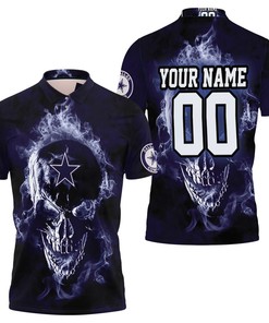 Dallas Cowboys Skull Nfl Fan Polo Shirt - Show Your Support