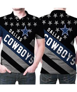 Dallas Cowboys Stars Pattern Nfl Fan Polo Shirt - Great For Fans