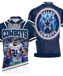 Dallas Cowboys Super Bowl 2021 Nfc East Division All Over Print Polo Shirt With Ezekiel Elliott 21 - Show Your Support