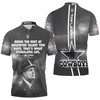 Dallas Cowboys Tom Landry Quote All Over Print Polo Shirt - Perfect For Fans