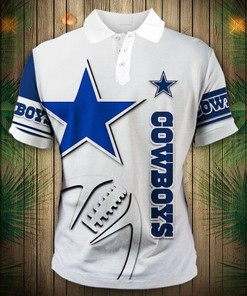 Dallas Cowboys Zigzag Casual 3D All Over Print Polo Shirt - Show Your Support