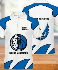 Dallas Mavericks Button-Up Polo Shirt - Perfect Gift For Nba Fans Who Want To Look Stylish