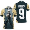Dark Polo Shirt For Drew Brees And New Orleans Saints Fans - A Bold And Striking Look For Ultimate Fans