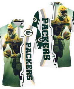 Davante Adams 17 Green Bay Packers 3D Polo Shirt - Stay Stylish And Comfortable