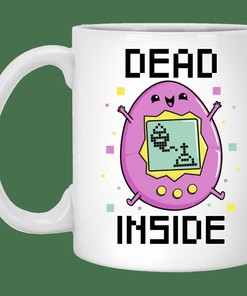 Dead Inside Funny Valentine's Day Mug for Her or Him