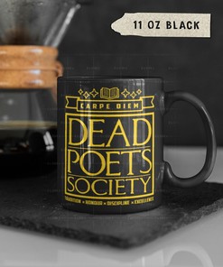 Dead Poetts Society O Captain My Captain Vintage Unisex Coffee Mug | Welton Academia Movie Mug