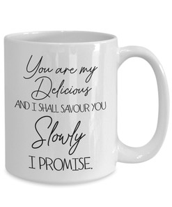 Delicious Treat For Her Valentines Day Gift: Naughty Coffee Mug With A Twist