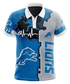 Detroit Lions Beating Curve Polo Shirt - A Must-Have For Die-Hard Fans