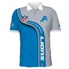 Detroit Lions Full Print Polo Shirt - Perfect For Die-Hard Fans