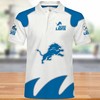 Detroit Lions White Polo Shirt For Men - A Must-Have For Men Who Love Casual Style