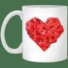 Dice Heart Personalised Valentine's Day Mug