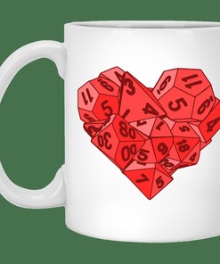 Dice Heart Personalised Valentine's Day Mug