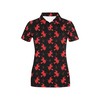 Distinctive Witch Print Women'S 3D Polo Shirt For Halloween Lovers