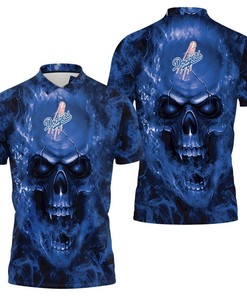 Dog Bone Print Design Polo Shirt 03 - Ideal For Canine Lovers