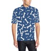 Dog Bone Print Design Polo Shirt 04 - Ideal For Fans Of All Ages
