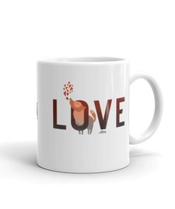 Dog Lover Owner Valentine's Day Coffee Mug Set, Cute Gift Mug for the Pet Lover