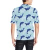 Dolphin Wave Print Polo Shirt - Ideal For Beach Lovers