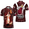 Dwyane Wade 3 Miami Heat Fire Slam Dunk Polo Shirt For Fans - A Bold And Edgy Look For Fans