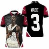 Dwyane Wade 3 Miami Heat Strong Warrior Legend Polo Shirt For Fans - A Bold And Powerful Look For Fans