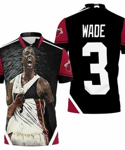 Dwyane Wade 3 Miami Heat Strong Warrior Legend Polo Shirt For Fans - A Bold And Powerful Look For Fans