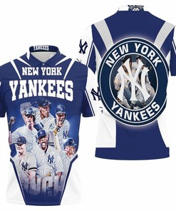 Dynamic Style Aaron Judge And Giancarlo Stanton Jumping 3D Polo Shirt For New York Yankees Fans - Dynamic Style