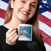 EAT TRASH GET Cash Possum Coffee Mug | Possums Lover Mug | Sad Opossums Meme | Raccoon Tanuki Retro Movie Mug