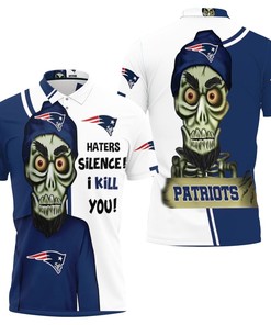 Edgy Style - New England Patriots Haters I Kill You Flame Polo Shirt