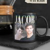 Edward Cullen and Jacob Black Coffee Mugs: Twilight Saga Mug with Robert Pattinson and Team Edward and Jacob Quotes