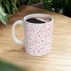 Elegant Valentines Mug with Full Cover Hearts Design - Ceramic Coffee Mug