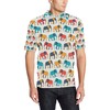 Elephant Colorful Pattern Athleisure T-Shirt - Perfect For Animal Lovers