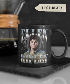 Ellen Ripley Badass Women Mug: Movie Coffee Mug for Sigourney Weaver Fans with Ellen Ripley Quotes