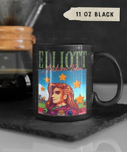 Elliott Stardew Valley Character Coffee Mug for Fans of 8-Bit RPG Video Games and Farming