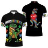 Embrace Differences Dinosaurs Autism Awareness Polo Shirt - Support Diversity