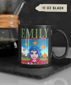 Emily Stardew Valley Character Coffee Mug for Fans of the Farming and Harvest Moon RPG Video Game