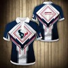 Enhance Your Collection With Houston Texans Square Lattice 3D Polo Shirt Upgrade