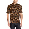 Eye Of Horus In Flame Print Men'S Polo Shirt - Perfect For Ancient Egypt Lovers