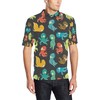 Family Men Polo Shirt With Octopus Pattern Print Design - Ideal Gift For Families