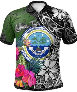 Federated States Of Micronesia Custom Tribal Tuna Fish Polo Shirt For Men