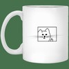 Feline Flip Valentine's Day Coffee Mug Set for Couples