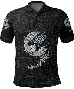 Fenrir Wolf Polo Shirt For Animal Lovers - Be Wild And Free
