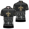 Festive Design - Christmas All Over Print Polo Shirt For New Orleans Saints Fans