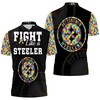 Fight Like A Pittsburgh Steelers Autism Support Polo Shirt - Ideal For Fans